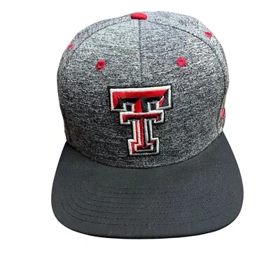 Zephyr Red Raiders Outfitters Texas Tech Snapback Baseball Cap Black Gray Unisex - Image 1 of 4