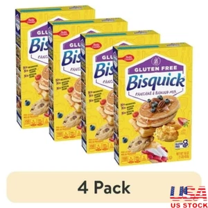 Gluten Free Pancake Baking Mix 4 Pack Fluffy Waffles Biscuits Cooking Mix 16 oz - Picture 1 of 12