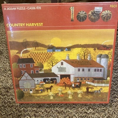 COUNTRY HARVEST 1000 PC. PUZZLE FROM APC ART BY KAATZ NEW SEALED - Image 1 of 4