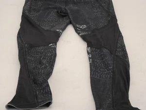 Under Armor Womens HeatGear Medium Black/Gray Medium Leggings Black Mesh - Picture 1 of 4