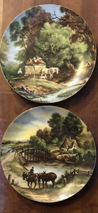 2 X 26 Cm Alfretto Porcelain Collectors Series Plates Signed J C Van Hunnik VGC. - Picture 1 of 2