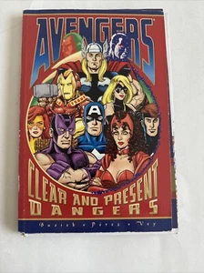AVENGERS: CLEAR & PRESENT DANGERS By Kurt Busiek *detached Cover - Picture 1 of 15