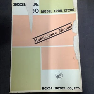 Original Honda C200 CT200 Maintenance Manual - Picture 1 of 6