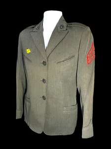Original WWII U.S.M.C.W.R. Service Green Uniform Jacket and Skirt. Very nice!! - Picture 1 of 7