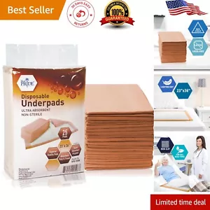 Super Absorbent Disposable Underpads 23”x36” for Complete Protection - 25 Count - Picture 1 of 7