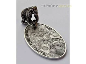 $1 Dollar Tracker Chimpanzee 3D Niue Island 999 fine Silver 2016 - Picture 1 of 3