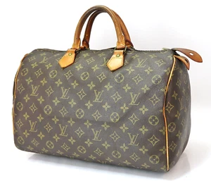 Auténtico bolso de mano Louis Vuitton Speedy 35 con monograma Boston #60991B - Imagen 1 de 16