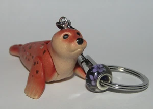 Playmobil Miniature Big Brown Spotted Seal Sea Lion Keychain - Animals Key  176 - Picture 1 of 4