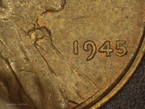 1945 Wheat Penny No Mint Mark DDO&DDR Beautifully Toned Cover
