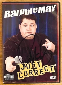 RALPHIE MAY: JUST CORRECT (2004) DVD—AUTOGRAPHED/SIGNED CASE AND DISC—VERY GOOD - Imagen 1 de 3