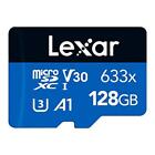 (Tg. 128Gb) Lexar 633X Scheda Di Memoria Micro Sd 128 Gb, Microsdxc Uhs-I Con Ad