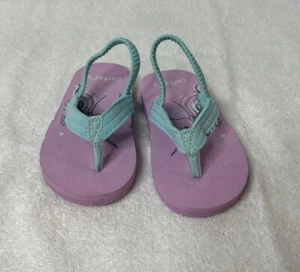 Carter's girls unicorn print flip flop Flip Flo Size 5-6 pink NEW toddler - Picture 1 of 7