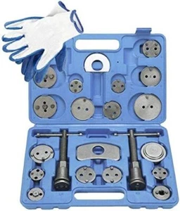 24PC Disc Brake Caliper Piston Pad Compressor Rewind Spreader Wind Back Tool Set - Picture 1 of 8