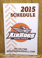 Grand Prairie AirHogs 2015 Season Pocket Schedule