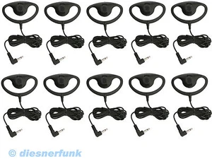 10x OHRHÖRER 3,5mm Mono Klinkenstecker Fahrschulfunk Skischule Security Funk 10x - Bild 1 von 1
