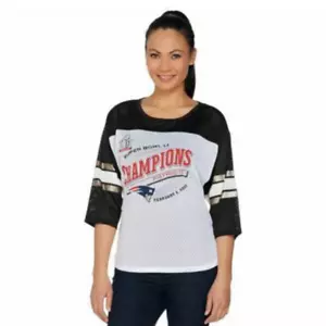 New England Patriots NFL Super Bowl 51 Champions Damen Mesh Top 3/4 Arm XL - Bild 1 von 2