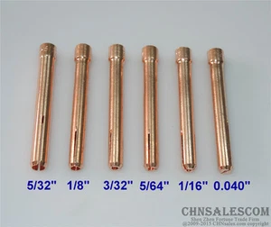 6 pcs 10N22 10N23 10N24M 10N24 10N25 54N2 Collets Tig Torch WP-17 WP-18 WP-26 - Picture 1 of 2