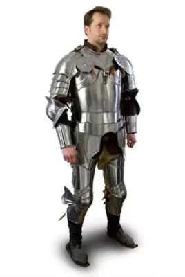 Medieval Complete Gothic Armour Full Suit Of Armor Cuirass/pauldrons/bracers - Image 1 of 4