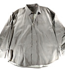 Men's Tommy Bahama Khaki Brown Silk Long Sleeve Button Down Shirt Size XX Large
