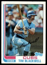 1982 TOPPS TIM BLACKWELL CHICAGO CUBS #374
