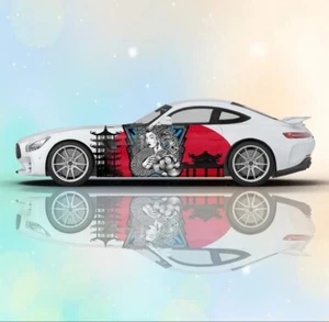 Custom Geisha Livery Racing Side Wrap; JDM Inspired Geisha Custom Decal Side - Picture 1 of 1