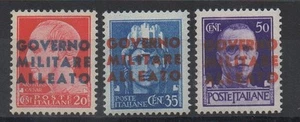 1943 NAPOLI OCCUPAZIONE ANGLO AMERICANA 3 VALORI NUOVI MF0189 - Imagen 1 de 1