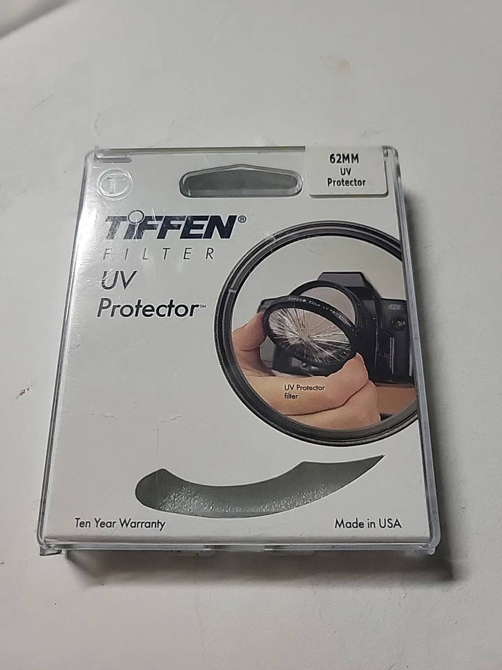New Tiffen 62UVP 62mm UV Protection Filter - Helps to Absorb Ultraviolet Light - Image 1 of 1