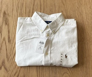 Ralph Lauren Boys' Smart Shirt Size XL BNWT Off White Thick Material - Picture 1 of 6