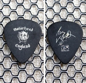 Motorhead - Lemmy Kilmister Tour Guitarra Pick ~ Lámina de Hielo Negra/Rota - Imagen 1 de 1