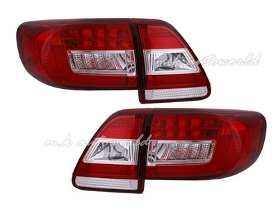NEON LED Tail Lights RED/CLEAR for 2011 2012 2013 Toyota Corolla Altis - Image 1 of 2