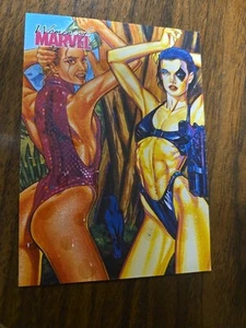 2008 Rittenhouse Damen von Marvel Domino und Val Kupfer Badeanzug #s3 geprägt - Bild 1 von 6