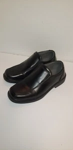 DEER STAGS GREENPOINT JR BOYS 3M SLIP ON DRESS SHOE BLACK SIM LEATHER EXCELLENT - Picture 1 of 12