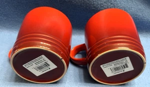 New Set of Two Le Creuset Cerise Coffee Mugs 350 ml (11.8 oz) Cups Second Choix - Picture 1 of 7