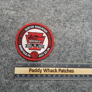17th Youth Hunter Education Challenge Mansfield PA NRA Woolrich 2002 Patch - Picture 1 of 2
