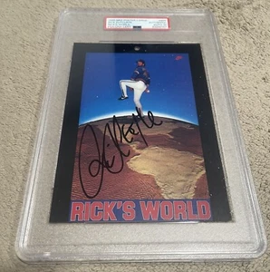 Rick Sutcliffe Signed 5x7 Nike Poster RICK’S WORLD Chicago Cubs #40 PSA AUTO 10 - Picture 1 of 4