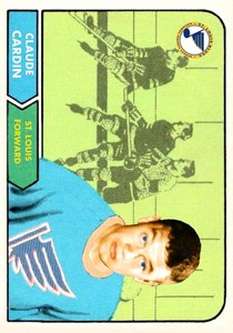 Custom made OPC like 1968-69 St. Louis Blues Claude Cardin Hockey card