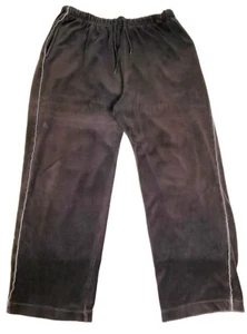 Ashford Sport Mens Size L Brown Velvet Sweat Elastic Drawstring Track Pants  - Picture 1 of 3