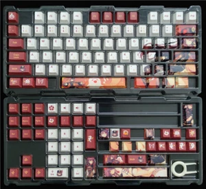 Genshin Impact Hutao Sexy Keycaps PBT 128 Keys Dye-sub For Cherry MX Keyboard - Picture 1 of 7