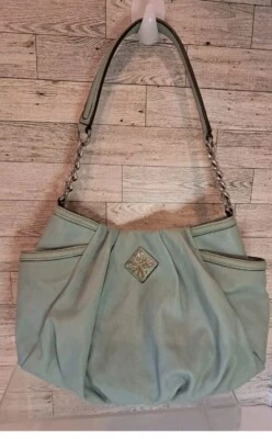 Simply Vera By Vera Wang Purse Seafoam Green Chain Strap Aqua  - Image 1 of 4