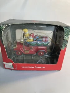 Santa’s best Santa Claus firetruck ornament  - Picture 1 of 1