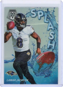 2024 Mosaic Lamar Jackson SPLASH Silver Baltimore Ravens #SS-LJN - Picture 1 of 2