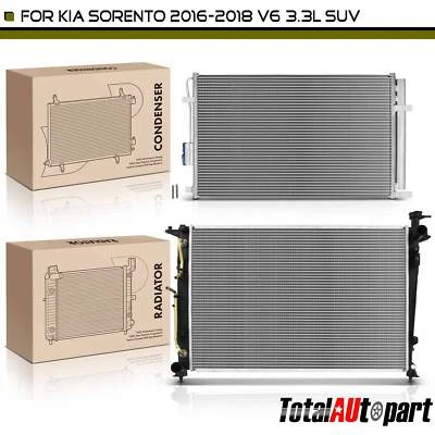 Новый комплект охлаждения радиатора и конденсатора переменного тока для Kia Sorento 2016 2017 2018 V6 3,3 л - Изображение 1 из 4