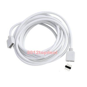 2.5M 4-Pin Extension Connector Wire Cable Cord For RGB 5050 3528 LED Strip