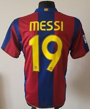 Barcelona 2007 - 2008 Home football Nike shirt #19 Messi size Large 