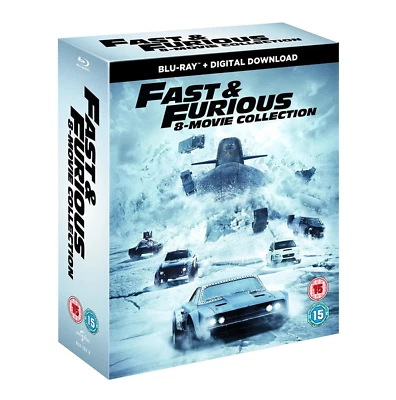 Fast & Furious 8-Movie Collection (8-DISC BOX SET) [Blu-Ray] [Region Free] Foto 1 de 2