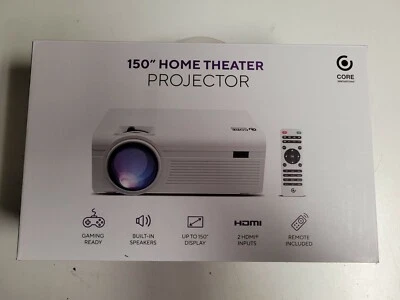 Core Innovations - 150LCD Home Theater Projector - White - Image 1 of 4