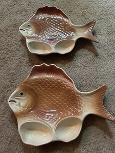 2 jardineras de platos de cerámica Morton vintage - Imagen 1 de 7