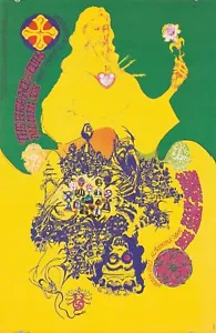 Poster Vintage Originale Flip-Flop Fugs Ace of Cups Allmen Joy Rock 1968 - Foto 1 di 1