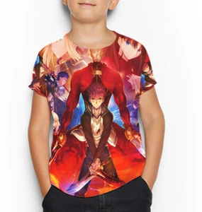Kids Tshirt SKU-7434104074451 Cute Cartoon New Fullprint Polyester TShirt Unisex - Picture 1 of 3