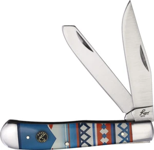 Roper Knives Trapper Sunset Series Blue Acrylic Folding Pocket Knife 0002WS1 - Picture 1 of 1